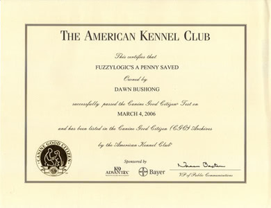 Penny's CGC Certificate
