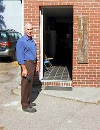 Bill Gleason outside the Dojo