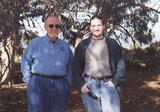 Dave with his father, Richard Bushong